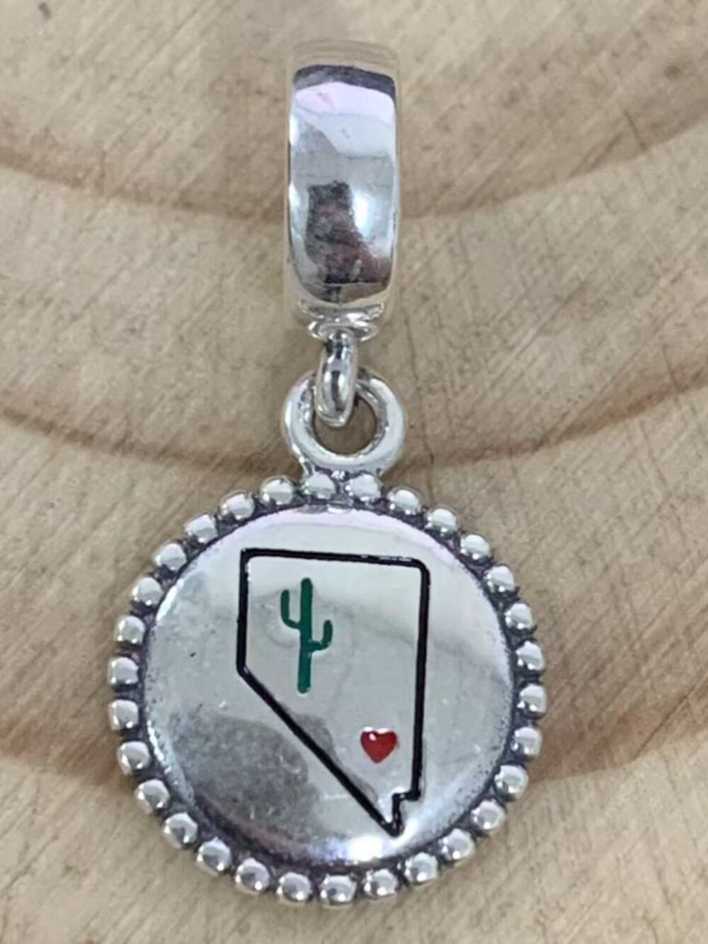 Pandora Nevada Dangle Charm Cactus Pendant, S925 Silver Jewelry
